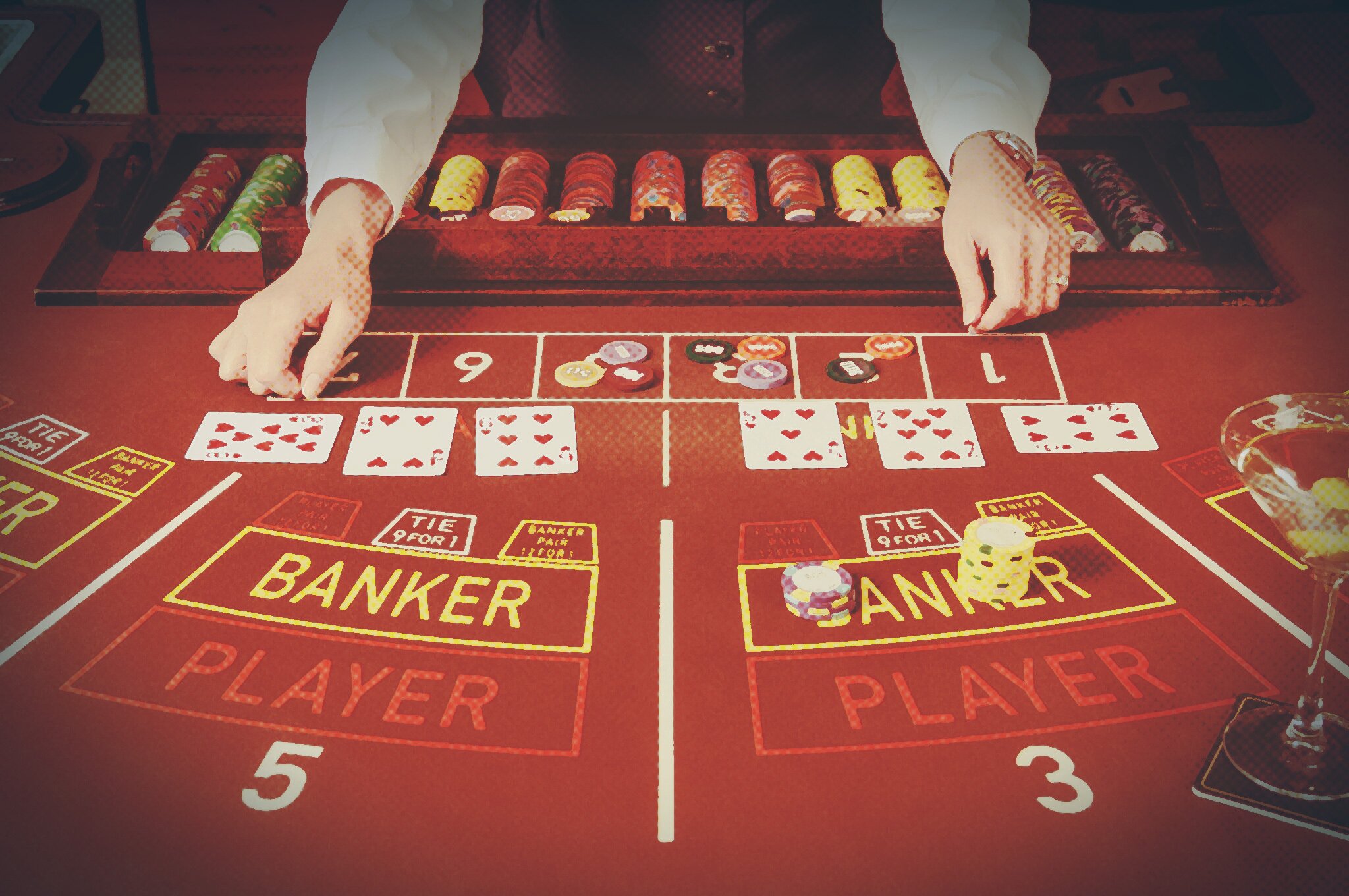 baccarat table