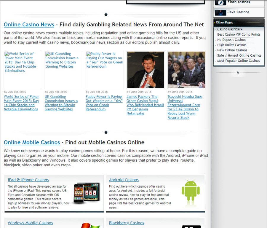 Best Online Casinos 2015
